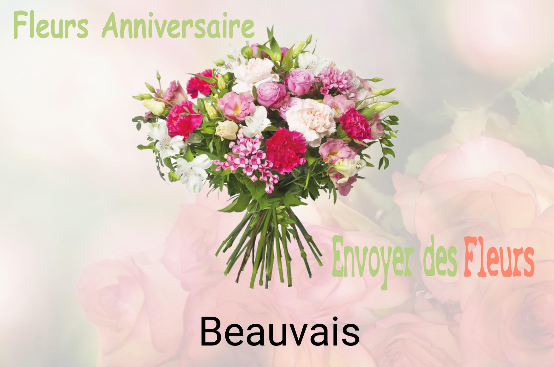 Bouquet de fleurs d’anniversaire livré à Beauvais