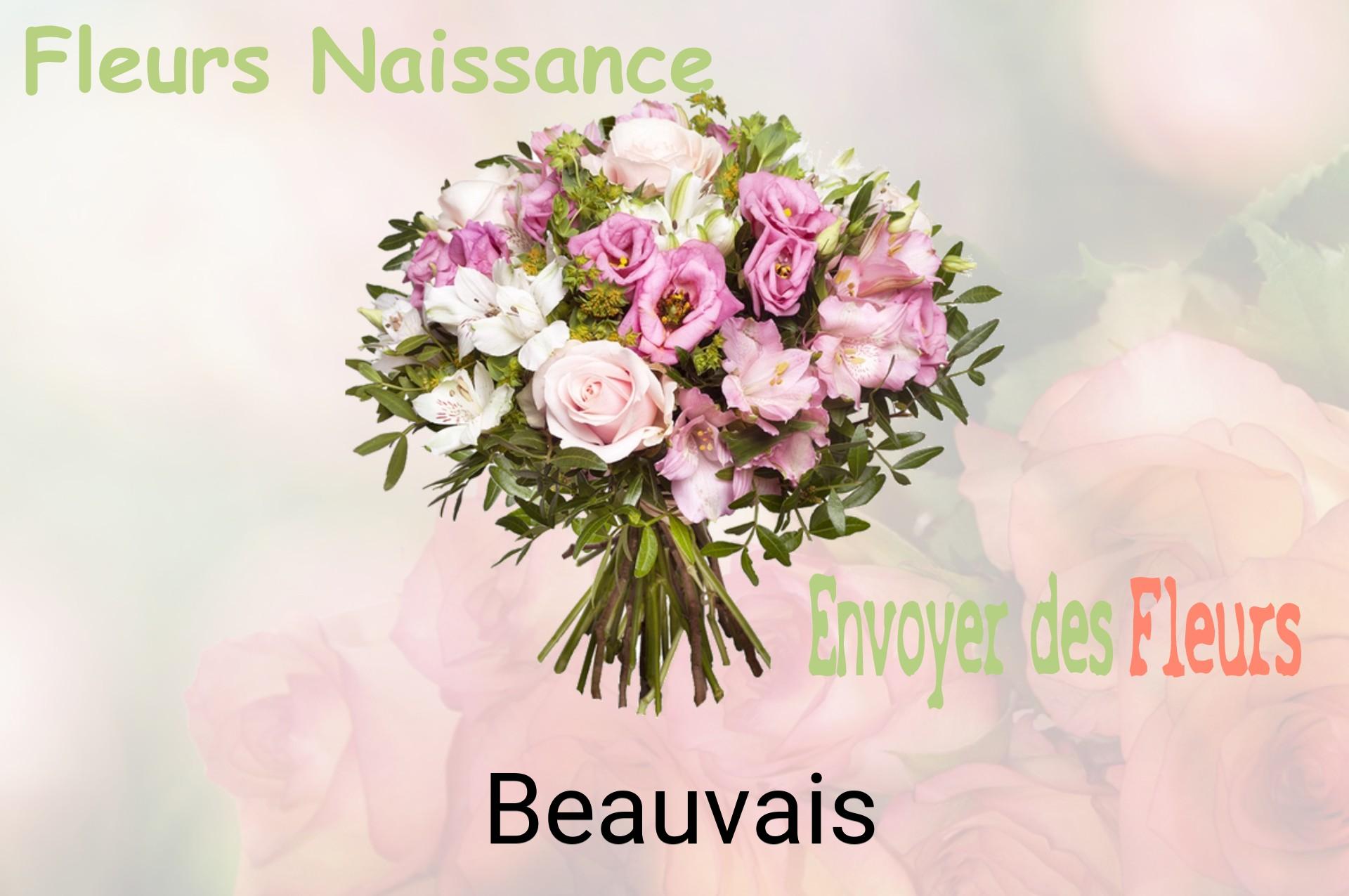 Bouquet de fleurs de naissance livré à Beauvais
